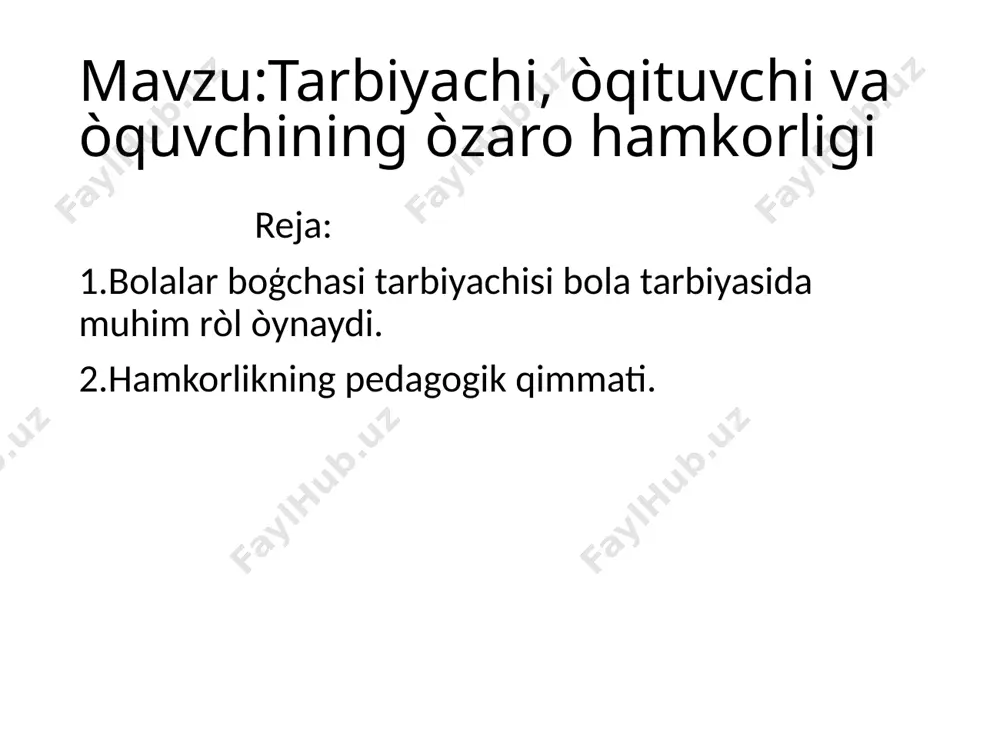 pedagogika fakulteti boshlanģich ta'limi slaydi - Page 2