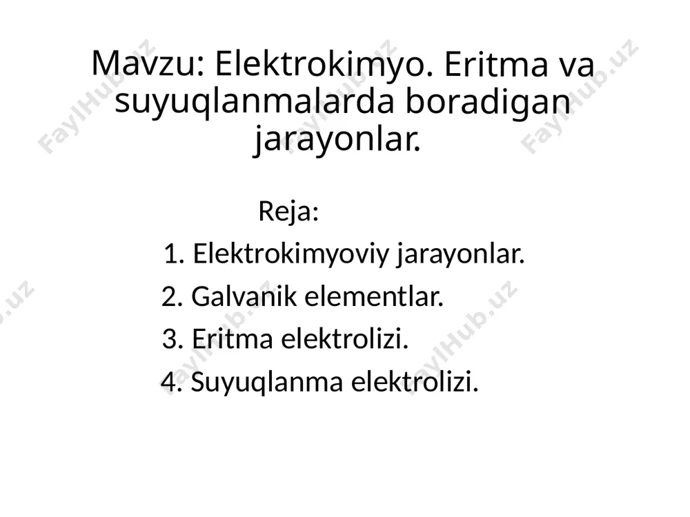 atini tushuntirish uchun energiyaning saqlanish qonuni ochilgandan soʻng v. nernst ishlarida goʻlatoʻkis ifodalangan kimyoviy nazariya olgʻa surildi. bu nazariyaga muvofiq, galvanik elementdagi elektr energiyaning manbai metall elektrod va elektrolit eritmalari chegaralarida sodir boʻladigan kimyoviy reaksiyalar energiyasidir. galvanik elementlar — elektr toki manbalarining umumiy nomi; elektrolit va unga botirilgan ikkita turli xil metall plastinka (elektrod)lyan iborat. bunday elementlarning yaratilishiga italyan olimi, fiziolog l. galvani jonivorlar ustida oʻtkazgan tajribalar asosiy turtki boʻldi (nomi shundan). galvanik elementlarda kimyoviy reaksiya natijasida hosil boʻlgan energiya bevosita elektr energiyasiga aylanadi. a. volta yaratgan volta ustuni birinchi galvanik elementlar boʻlgan. 19-a. oʻrtalarigacha galvanik elementlar yagona elektr toki manbai hisoblangan. elektrodlardan biri (musbati) anod, ikkinchisi (manfiysi) katod deb ataladi. reaksiya natijasida elektrodlarda potensiallar farqi hosil boʻladi. bu elektrodlarni tutashtirib turadigan simda elektr toki vujudga keladi. eng koʻp tarqalgan galvanik elementlarda musbat elektrod oʻrnida koʻmir tayoqcha, manfiy elektrod oʻrnida rux tayoqcha, elektrod oʻrnida esa novshadil eritmasi ishlatiladi. suyuq elektrolit …