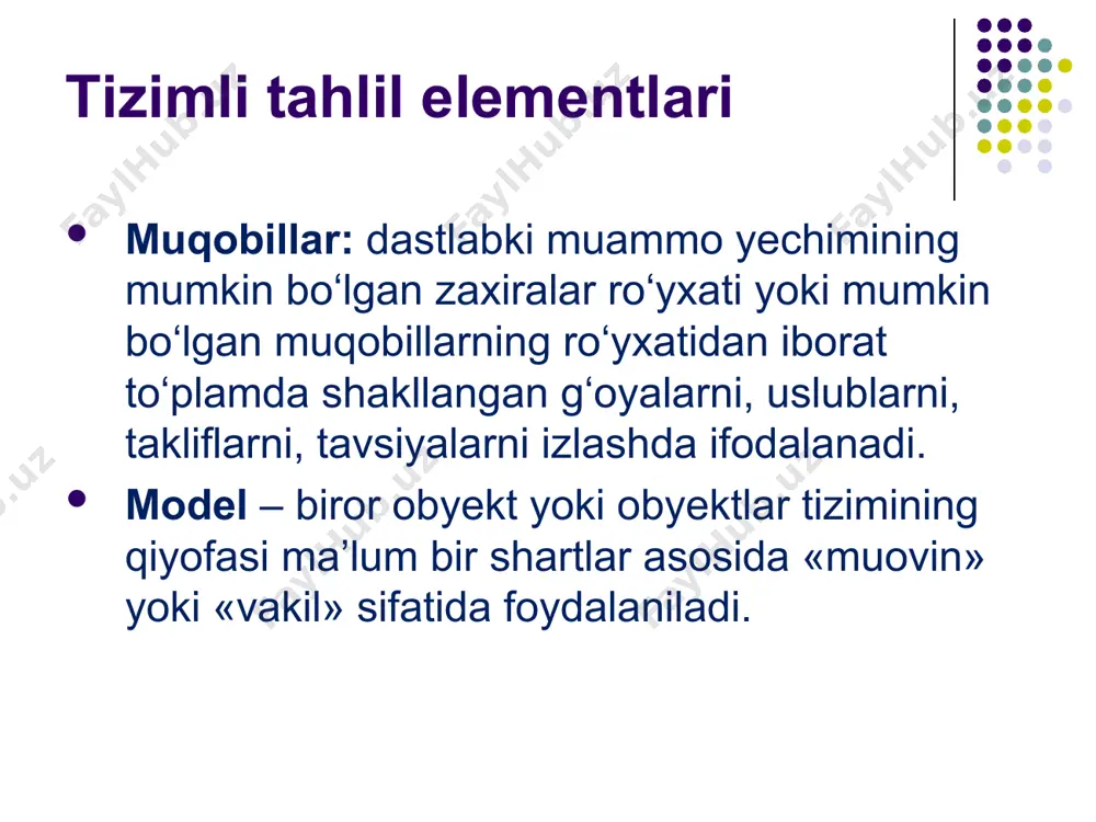 tizimli tahlil elementlari va usullari - Page 4