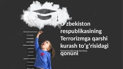 oʻzbekiston respublikasining terrorizmga qarshi kurash toʻgʻrisidagi qonuni — PPTX