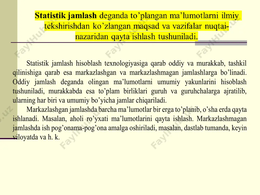 statistik jamlash va guruhlash - Page 3