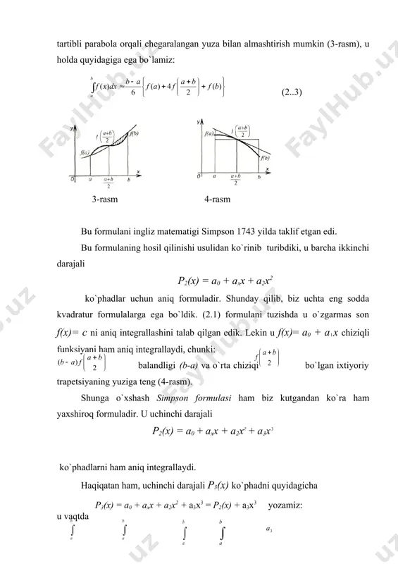 é + 2 1 n n a b - [ ] b a , ) ( x r ò = b a dx x f x 0 ) ( ) ( r 1 2 2 + ÷ ø ö ç è æ + - q b a x 1 2 2 + ÷ ø ö ç è æ + - q b a x 2 b a + r º i r º ) ( ) ( 1 0 x x f f n k k ¢ ¢ = ¢ ¢ å - = n 1 ) ( n k a ) ( n i ) ( 24 ) ( 3 2 x f n a b ¢ ¢ - ) ( n k . ) ( )! ( ! ) 1 ( 0 , 0 dt j t h k n k n n k j j k n …