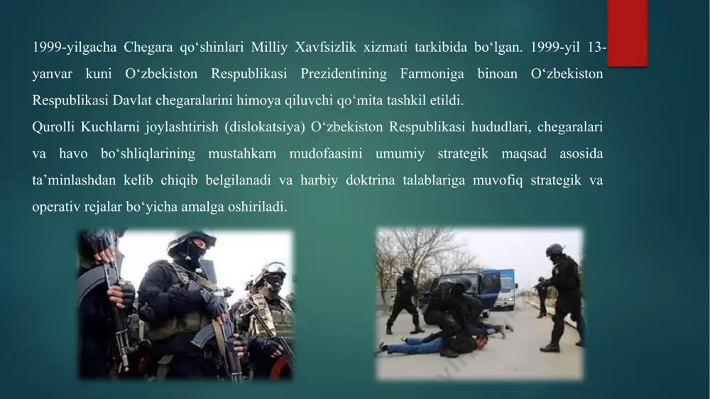 milliy xavfsizlikni ta’minlash borasida amalga oshirilayotgan ishlarning mazmun mohiyati - Page 5