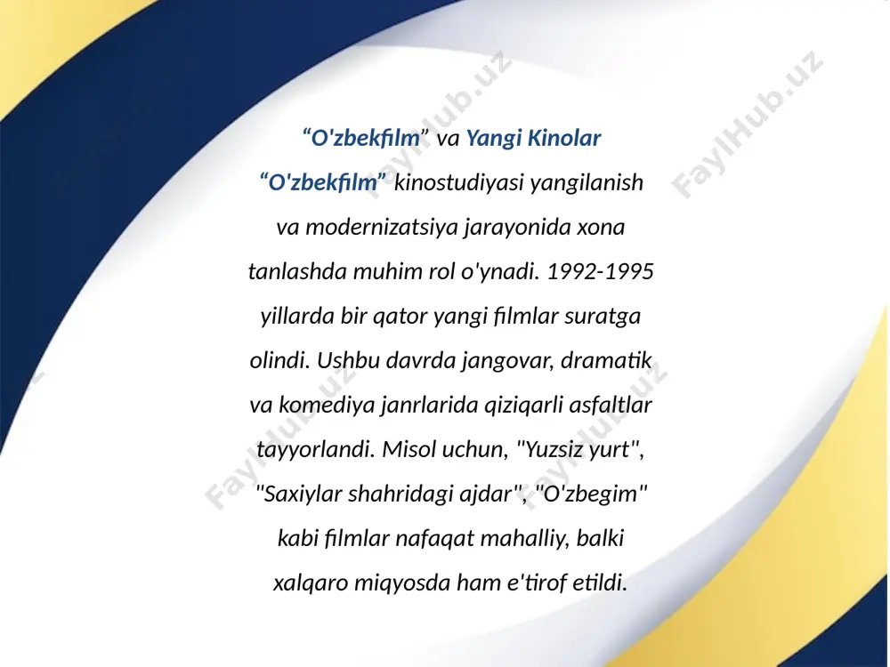 o'zbekiston respublikasida kino sanoati tarixi - Page 5