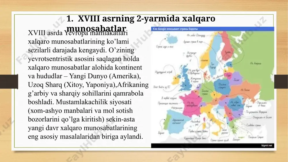 bo’ldi. muqaddas ittifoq qatnashchilari uni inqilobiy jarayonlarga qarshi harakat qiluvchi qurolga va janjalli xalqaro masalalarni hal etuvchi forumga aylantirolmadi. 1820-1821 yillarda tropadda (opava), leybaxda (lyublyanada) va 1822 yilda veronada (shimoliy italiyada) bo’lib o’tgan kongresslarda ― muqaddas ittifoq qatnashchilari bo’lgan mamlakatlarning siyosatida jiddiy ziddiyatlar ko’rina boshladi. mazkur sharoit kelgusida angliyaning bora-bora ittifoq harakatlaridan chetga chiqishiga va uning an’anaviy siyosatiga qaytishiga yordam berdi. angliyaning kelishilgan harakatlardan chetlashishi yevropaning bir yoqlama ittifoqlarga va koalitsiyalarga ajralishiga sabab bo’ldi. 1830 yil frantsiya va belgiyada birin-ketin sodir bo’lgan inqiloblar, shu bilan birga, 1830-1831 yillardagi polsha qo’zg’oloni 1815-1850 yillar xalqaro munosabatlaridagi asosiy nizo hisoblangan angliya va rossiya raqobatini yanada keskinlashtirib yubordi. 1830-1831 yillardagi buyuk davlat elchilarining london konferentsiyasi va belgiya davlati mustaqilligi, uning doimiy betarafligini tan olish to’g’risidagi bayonnomaning imzolanishi 1815 yil vena chegaralari tizimidagi birinchi darz bo’ldi. 1848-1849 yillarning inqilobiy to’lqini xavfsizlikka oid besh buyuk davlatning kelishilgan holdagi 1815 yil traktatlariga va ―inqilobiy ruh bilan kurashishni …