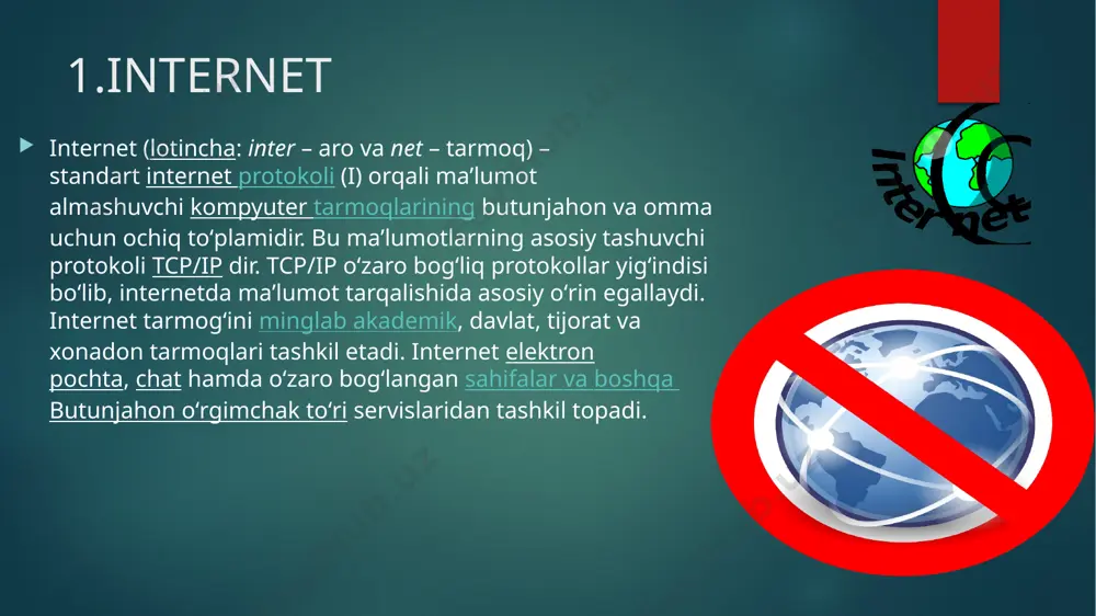 internet tarmoq va biznes jarayonlarni tashkil etish - Page 5