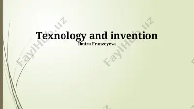 texnology and invention — PPTX