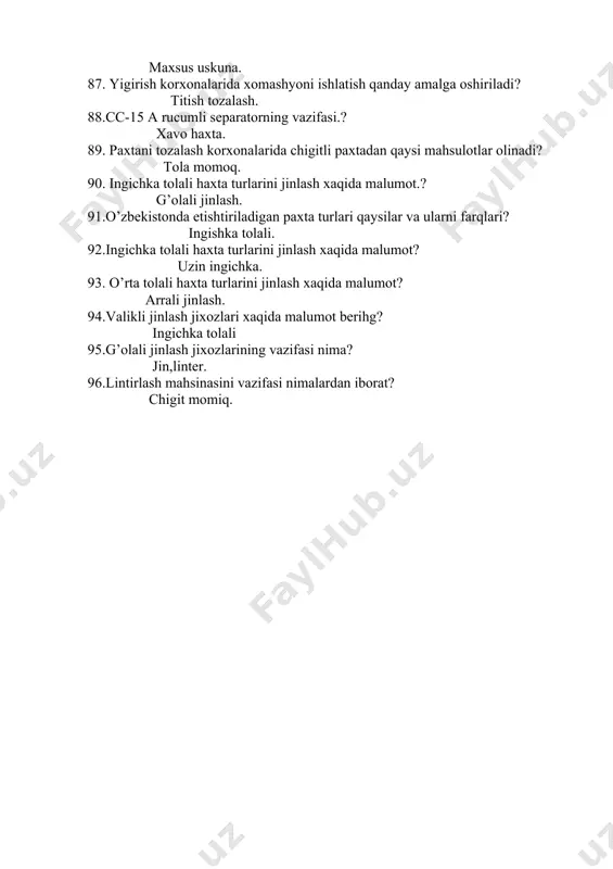 yakuniy nazorat savollari banki - Page 5