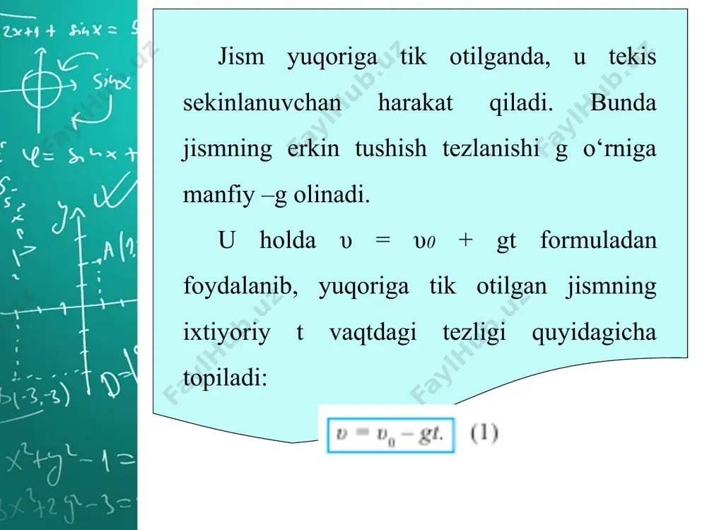 yuqoriga tik otilgan jismning harakati 7-sinf - Page 4