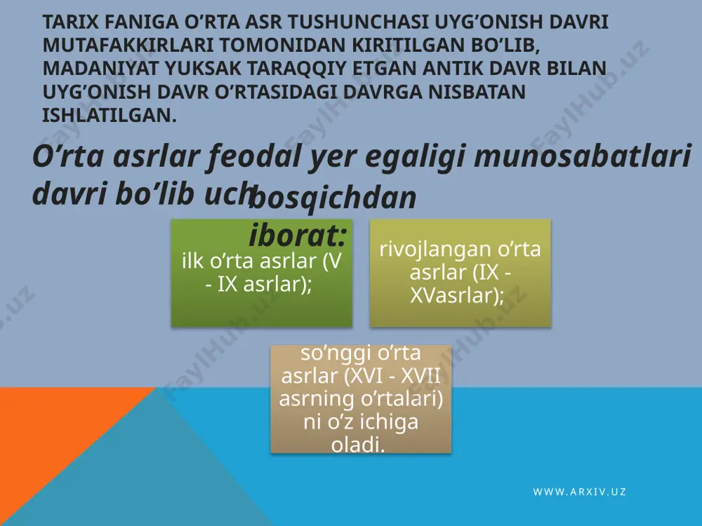 isobida muayyan bojni muttasil to‘lab turgan. www.arxiv.uz shunday qilib, kibr-havoli zabardast vizantiya imperatorlarini bir necha bor tiz cho‘ktirgan sosoniylar endilikda yarim ko‘chmanchi eftallarning dahshatidan vahimaga tushib, ularning boqiy o‘lpondori bo‘lib qolgan. qisqa muddat mobaynida eftallar qobul va panjob vodiylarini egallay-dilar. so‘ngra o‘rumchi, qorashar, kucha, xo‘ton va qoshg‘ar shaharlari zabt etiladi. natijada v asrning ikkinchi yarmi va vi asr boshlarida markaziy osiyo, sharqiy eron, shimoli-g‘arbiy xindiston va sharqiy turkiston yer¬larini yagona hududga birlashtirgan ilk o‘rta asrlarnipg yangi qudratli eftallar davlati tashkil topadi. garchi bu davlat siyosiy jihatdan kushon podsholigiga nisbatan unchalik mustahkam bo‘lmasa-da, ammo maydoni jihatidan undan ulkanroq edi. bu buyuk davlat sharq mamlakatlari, xususan, markaziy osiyo xalqlari tarixida, ayniqsa, muhim o‘ringa egadir. www.arxiv.uz eftallar davlati tasarrufiga birlashgan ulkan mamlakatning tabiiy geog-rafiyasi qanchalik rang-barang bo‘lsa, aholisining etnik tarkibi ham shun-chalik qurama, ijtimoiy va iqtisodiy hayoti esa biri ikkinchisidan keskin farq qilardi. eftallarning kelib chiqishi ko‘chmanchi qabilalarga mansubligi tufayli ilk o‘rta asr …