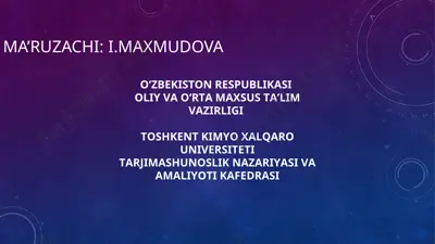 adabiy nazariy tafakkur tartibiyoti tarixidan — PPT