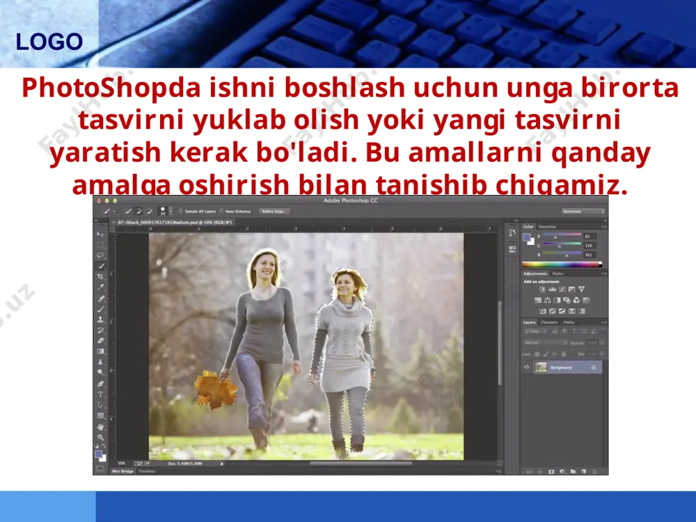 ladi va tasvirlarni kompyuter xotirasida saqlash uchun ko‘plab formatlar ishlab chiqilgan. ulardan ba’zilari keng tarqalgan, ba’zilari faqat tor sohada ishlatiladi. logo bmp (ingliz tilidagi bitmap picture) - rastrli tasvir jumlasidan olingan. birinchi grafik formatlardan biri, microsoft kompaniyasi tomonidan ishlab chiqilgan va qo‘llab-quvvatlanadi. logo tiff (ingliz tilidagi tagged image file format) - belgilab chiqilgan tasvir fayli formati jumlasidan olingan. birinchi tasvir formatlaridan biri. unda bir qator o‘zgartirishlar kiritilgan. logo (group) - fotografiya ekspertlarining birlashgan guruhi (yevropa ittifoqi) tomonidan ishlab chiqilgan. eng keng tarqalgan format. barcha ishlab chiqaruvchilar tomonidan qo’llab-quvvatlanadi. logo pcx (pc exchange) - shaxsiy kompyuterda ma’lumot almashish jumlasidan olingan. birinchi grafik formatlardan biri. raw (ingliz tilida raw) - xom, hali tayyor emas, degan ma’noni bildiradi. sifatli fotoapparatlarda olingan suratlarni saqlash uchun ishlatiladi. png (portable network graphics) - tarmoq uchun portativ (ixcham) grafika jumlasidan olingan. intemetda keng qo’llaniladi. u gif formati o‘rnini egallab bormoqda. pdf (ingliz tilida portable document format) - …