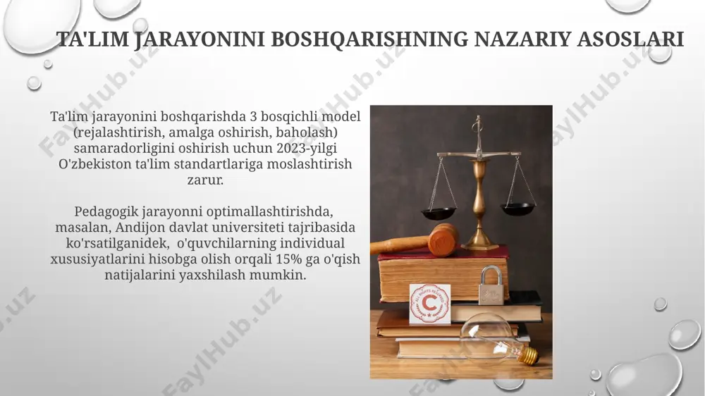 maradorligi o'quvchilarning individual xususiyatlarini, ya'ni 10 yoshdan 15 yoshgacha bo'lgan bolalar uchun samarqanddagi maktablarda o'tkazilgan tadqiqotlar natijalariga ko'ra, o'rganish uslublarini hisobga olish bilan bevosita bog'liq. e'tiboringiz uchun rahmat @taqdimot_robot image3.png image4.jpg image5.jpg image6.jpg image7.jpg image8.jpg image9.jpg image10.jpg image11.jpg image12.jpg image13.jpg image14.jpg image15.jpg image16.jpg image1.png