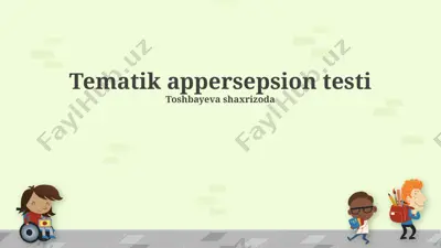 tematik appersepsion testi — PPTX