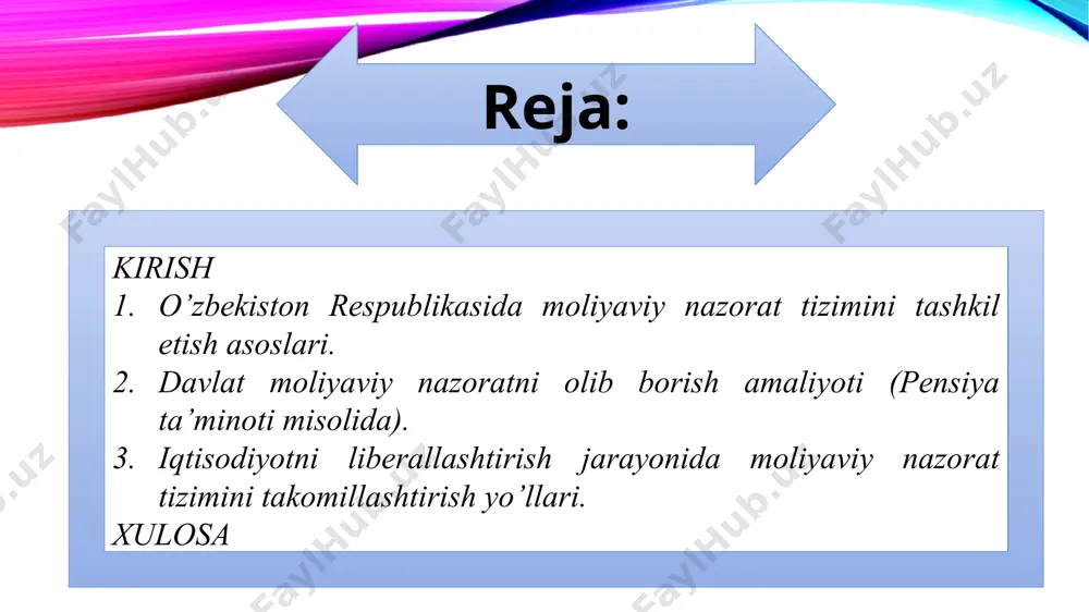 moliyaviy nazorat tizimini takomillashtirishning asosiy yo’nalishlari - Page 2
