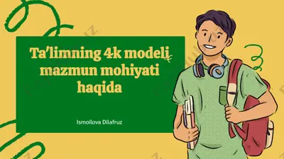 4k modeli ta'limda — PPTX