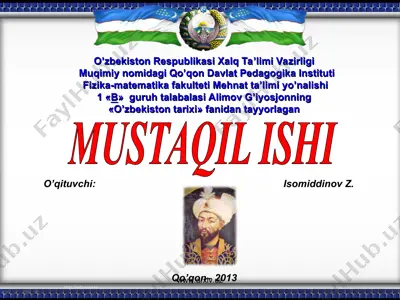 mirzo ulug’bek — PPT