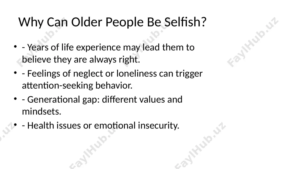 old people and selfishness - Page 4
