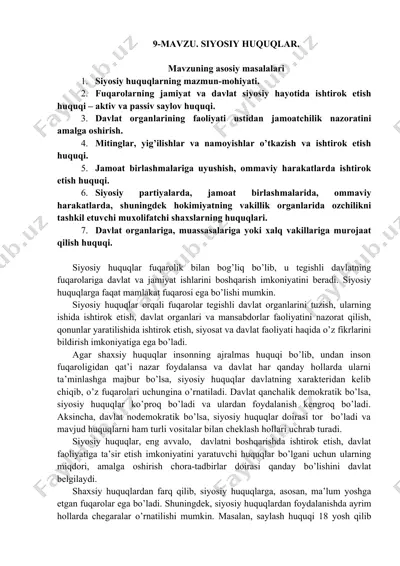 siyosiy huquqlar — DOCX
