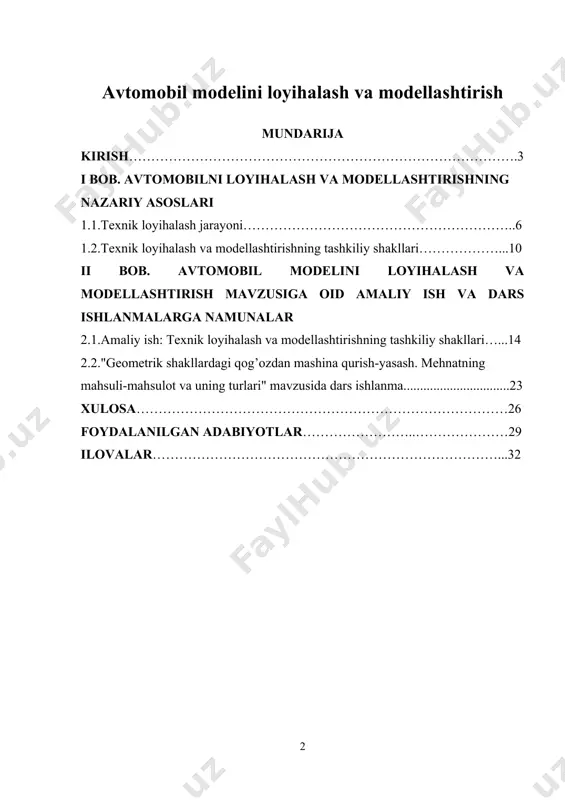 k tafakkurni va mehnatga ijodiy munosabatni rivojlantirish yangi kishiniyangi jamiyat quruvchisini tarbiyalashning eng muhim vazifalaridan biridir. ana shunday kishining yetishib chiqishida o‘quvchilarga umumiy ta’lim berishdan tashqari, ularning keng politexnik asosda unumli mehnatga ham jalb etadigan isloh qilingan maktab yetakchi rol o‘ynashi lozim. xozirgi sharoitda o‘quvchilarga politexnik ta’lim berish tabiatning maktab predmetlarida, avvalo tabiiy-ilmiy sikldagi predmetlarda o‘rganiladigan umumiy qonunlari, xozirgi ishlab chiqarishning asosiy tarmoqlari xaqida, eng tipik mashinalar, mexanizmlar, aparatlar va asboblarning tuzilishi hamda ishlash prinsiplari, shuningdek ulardan amalda foydalanish xaqida, asosiy materiallar va ularni qo‘llash, eng tipik texnologik jaranlar xaqida umumiy, ilmiy bilimlar va mehnatni ilmiy asosda tashkil qilish xaqida umumiy ma’lumotlar berishdan iboratdir. ana shu vazifalar texnik konstruksiyalash va zamonaviy texnika namunalarini modellashtirish jarayonida muvaffaqiyatli amalga oshirilishi mumkin. o‘quvchilar yuqori darajada rivojlangan texnika namunasi sifatidagi u yoki bu texnik modelni yasashda xozirgi sanoat ishlab chiqarishiga xos konstruktorlik, texnologik va ishlab chiqarish faoliyatining asoslarini o‘rganadilar. texnik modellashtirish jarayonida turli texnologik …