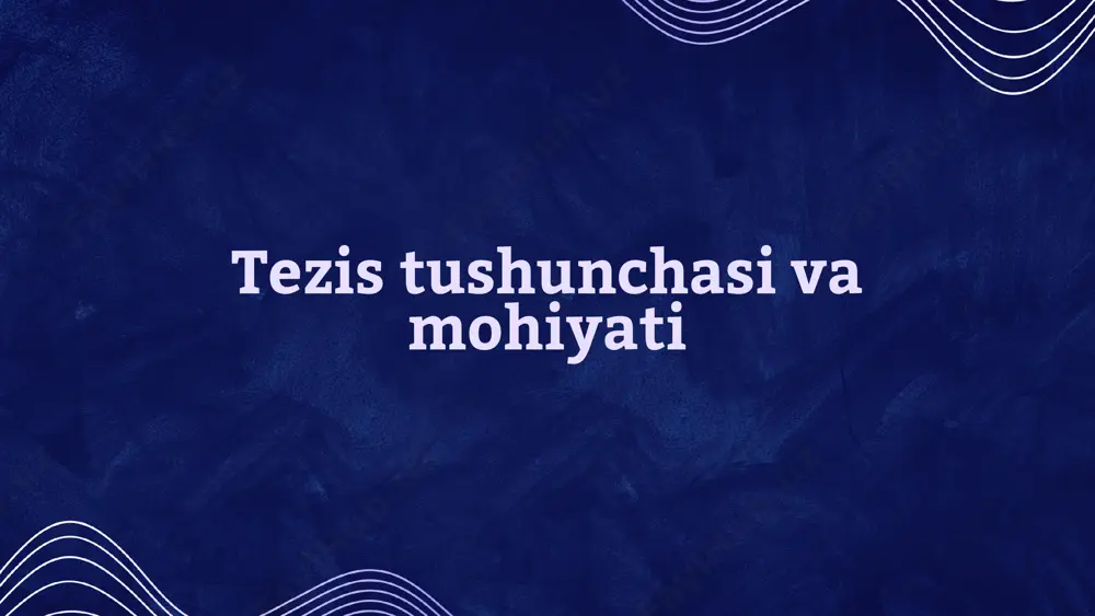 ezisning intellektual yuragi bo'lib, unda talabalar natijalarni mavjud adabiyotlar kontekstida sharhlaydilar, tadqiqot savoliga murojaat qiladilar va ularning natijalarini o'rganadilar. tanqidiy fikrlash va mavzuni nozik tushunish bu yerda juda muhim, chunki talabalar akademik hamjamiyat bilan ilmiy muloqotda bo'lishadi. xulosa xulosa butun tezisning qisqacha xulosasini beradi, asosiy xulosalarni takrorlaydi va tadqiqotning ahamiyatini ta'kidlaydi. u yangi ma'lumotlarni kiritmasligi kerak, balki tadqiqotning hissasi va kelajakdagi tadqiqotlar uchun potentsial yo'llarning sintezini taklif qilishi kerak. adabiyotlar adabiyotlar bo'limida tezisda keltirilgan barcha manbalar ma'lum bir iqtibos uslubiga (masalan, apa, mla, chikago) rioya qilingan holda keltirilgan. to'g'ri iqtibos akademik yaxlitlik uchun asos bo'lib, avvalgi tadqiqotning joriy tadqiqotga qo'shgan hissasini tan oladi. tezis turlari gumanistik tezislar ilmiy tezislar tavsiflovchi tezis analitik tesiz eksperimental tezis to'g'ri tezisni yozish qoidalari aniqlik va uyg'unlik doimiy formatlash grammatika va tinish belgilari akademik ohang iqtibos va havola tekshirish axloqiy me'yorlarga rioya qilish so'z chegarasi va ixchamligi konferentsiyada tezis hujjatlariga qo'yiladigan talablar konferensiya uchun annotatsiya …