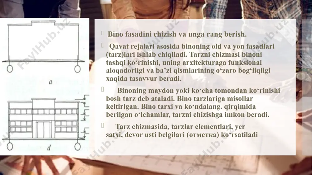 bino fasadini chizish va rang berish - Page 3