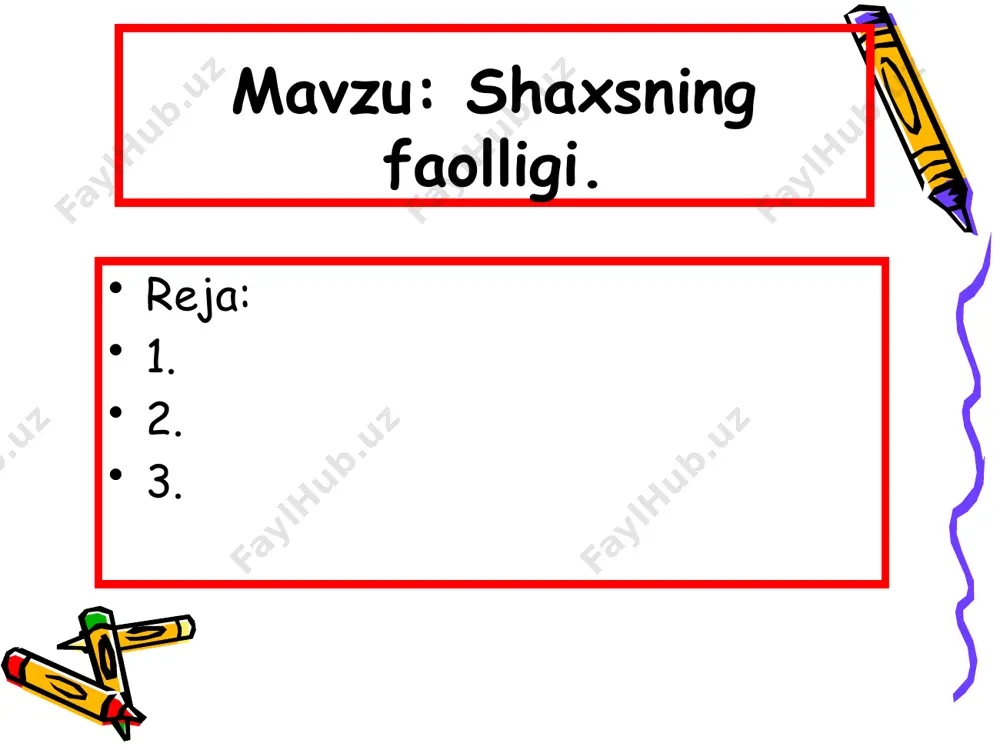 dotlarning o’z imkoniyati darajasida tashqi olam ta'sirlariga javob qilish uquvchanligining tarkibi sanaladi. shu o’rinda a.maslouning ehtiyojlar ierarxiyasini keltirib o’tish zarur. o'zini- o'zi qaror toptirish estetik ehtiyoj: go'zallik garmoniya bilish ehtiyoji: bilish tushunish hurmatga bo'lgan ehtiyoj: hurmat qozonish, ma'qullash yaqinlik tuyg'usiga ehtiyoj: odamlar qabul qilishi va hurmat qozonish xavfsizlikka nisbatan ehtiyojlar: o'zini himoya qilish hissi fiziologik ehtiyojlar: ovqat, chanqoq psixologik manbalarga asoslanib, fikr yuritishimizda ehtiyoj - jonli mavjudotning tobe ekanligini ifoda etuvchi va mazkur shart-sharoitlarga nisbatan faolligini namoyon qiluvchi holat tariqasida ifodalaniladi. insonning faolligi boshqa mavjudotlardan ham mohiyat, ham shakl jihatidan tafovutga ega bo’lib, yuzaga kelgan ehtiyojlarning turli vaziyatlarda qondirilishida o’z ifodasini topadi. jumladan, mavjudotlar va hayvonlar o’zlarining tanasi va uning a'zolari tuzilishiga, instinktlarning turli-tumanligiga binoan, o’z o’ljasini tutib olishga nisbatan intilishni vujudga keltiruvchi tabiiy imkoniyati uni oldindan payqash, sezgirlik orqali zudlik bilan faol harakat qiladi. hayvonlar ehtiyojlarining qondirilish jarayoni qanchalik maqsadga muvofiq ravishda kechgan bo’lsa, bu esa o’z navbatida ularning …