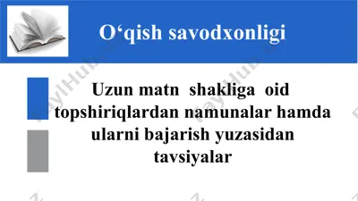 o‘qish-savodxonligi — PPTX