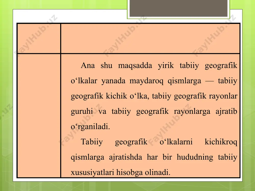tabiiy geografik rayonlashtirish haqida tushuncha 7-sinf - Page 3