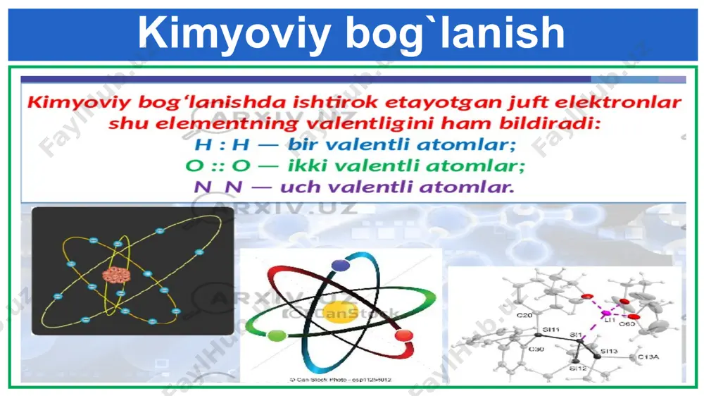 kimyoviy bog`lanish va elementlarning nisbiy elektromanfiyligi - Page 5