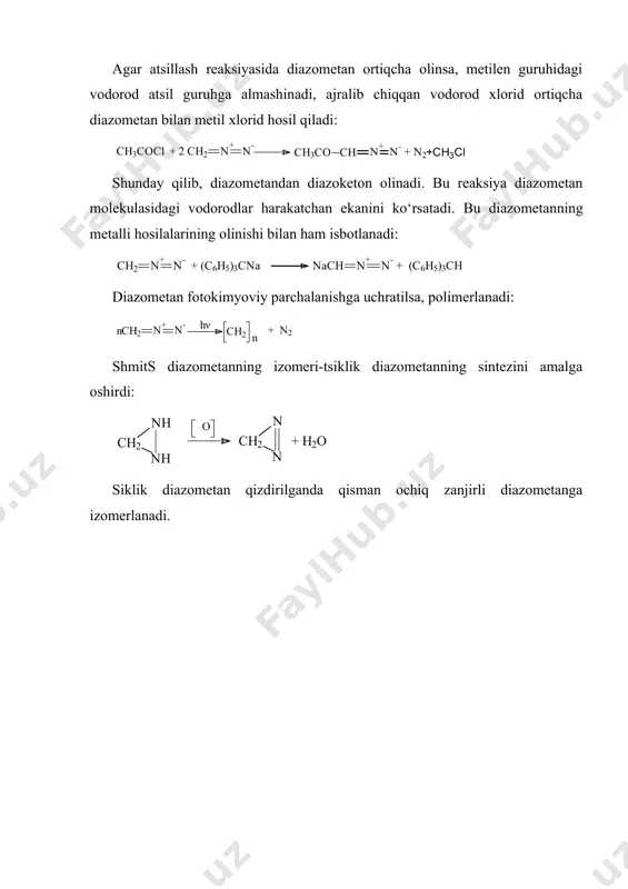alifatik diazobirikmalar - Page 3
