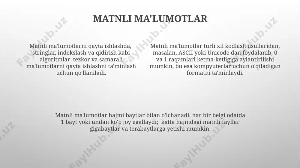 raqamli ma'lumotlar shakllari - Page 4