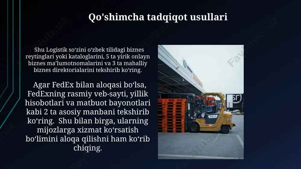 fedex shu logistik firmasi haqida ma'lumot - Page 4