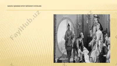 qadimgi xitoy iqtisodiy g’oyalari — PPTX