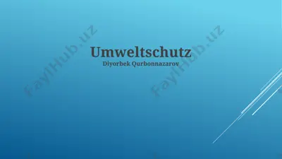 umweltschutz — PPTX
