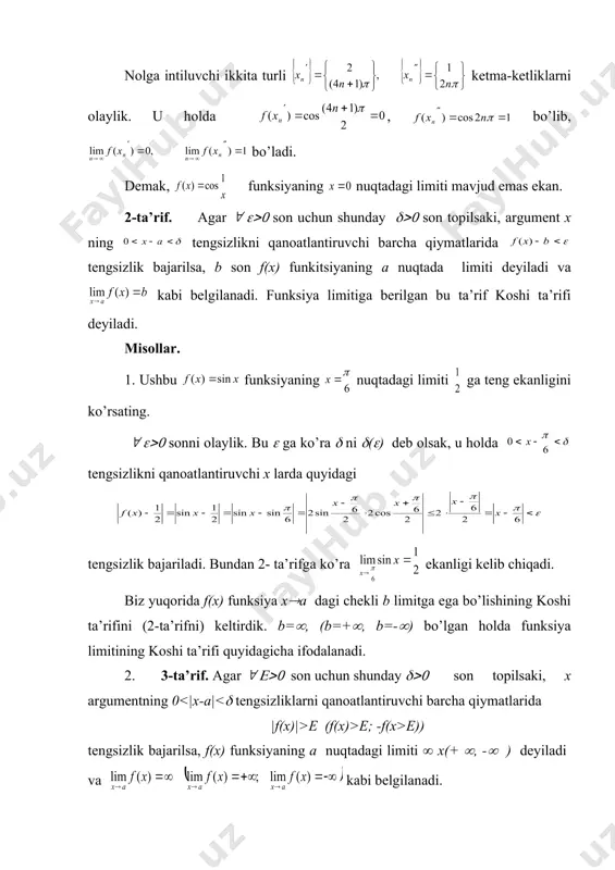 funksiyaning limiti - Page 3