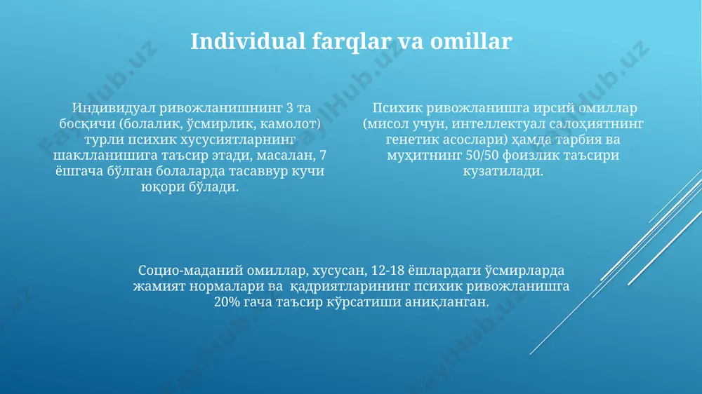 psixik rivojlanish va uni davrlashtirish - Page 4