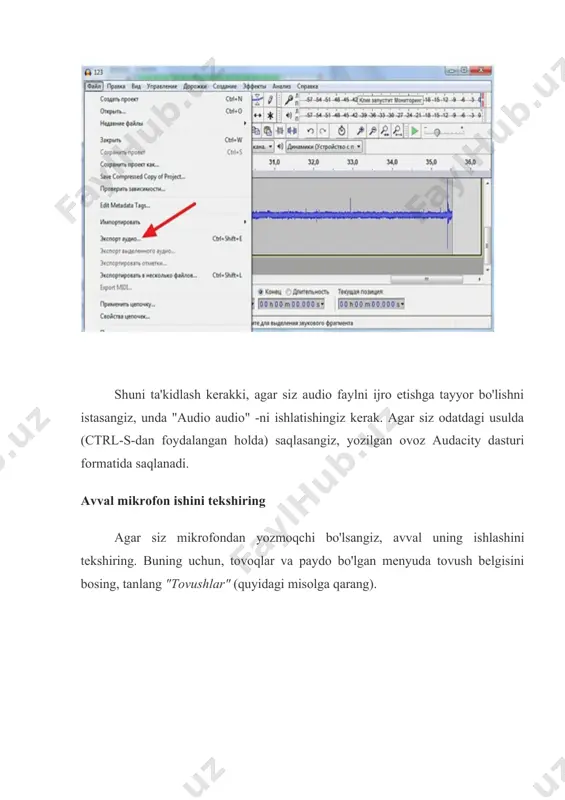 ustasi - dasturning asosiy oynasi / bosish mumkin ovoz bilan ishlash uchun ko'p funktsiyali dastur. sizga nafaqat audio fayllarni to'liq tahrirlash, balki mikrofondan (yoki dinamiklardan / naushniklardan har qanday tovushni) yozib olish, audio kompakt-disklardan musiqa chiqarib olish, smartfonlar uchun jiringlash ohanglarini yaratish, turli xil effektlar va hk. 1. dastur sizga turli xil audio qurilmalardan ovozni olish imkoniyatini beradi: mikrofon, ovoz kartasi, televizor tyuner va boshqalar (bundan tashqari, olingan qismlarni keyinchalik birlashtirish mumkin). ovoz trekini ogg, mp3 yoki wav formatlarida saqlash mumkin, 2. siz musiqani audio disklardan (ogg, mp3 yoki wav formatlariga) o'zgartira olasiz. bundan tashqari, suratga olish jarayonida siz biron-bir trekni tahrirlashingiz mumkin: masalan, uning ortiqcha qismini kesib oling, 3. videofayldan ovoz chiqarib olish imkoniyati (masalan, ko'pchilik o'zlarining sevimli qo'shiqlarini, ohanglari va iboralarini "olishadi" va ularni o'z telefonlariga qo'yadilar), 4. dastur sizga barcha mashhur audio formatlar bilan ishlashga imkon beradi: mp3, wav, wma, ogg, flac, m4r va hk., 5. fayllarni …
