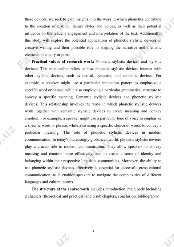 speaker might use a particular intonation pattern to emphasize a specific word or phrase, while also employing a particular grammatical structure to convey a specific meaning. semantic stylistic devices and phonetic stylistic devices: this relationship involves the ways in which phonetic stylistic devices work together with semantic stylistic devices to create meaning and convey emotion. for example, a speaker might use a particular tone of voice to emphasize a specific word or phrase, while also using a specific choice of words to convey a particular meaning. the role of phonetic stylistic devices in modern communication: in today's increasingly globalized world, phonetic stylistic devices play a crucial role in modern communication. they allow speakers to convey meaning and emotion more effectively, and to create a sense of identity and belonging within their respective linguistic communities. moreover, the ability to use phonetic stylistic devices effectively is essential for successful cross-cultural communication, as …