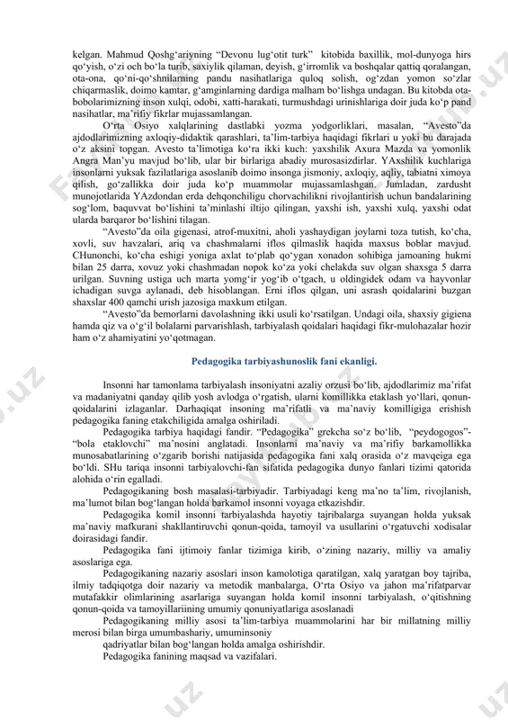 ayni vaqtda musiqa maktabida o‘qiyotgan o‘g‘il bolalar pul to‘lab o‘qir edilar. bu tipdagi maktabda o‘smirlar yugurish, sakrash, disk irg‘itish, nayza sanchish va kurash mashqini bajarardilar. shu bilan birga suzish mashqlarini ham o‘tkazar edilar. gimnaziy davlatga qarashli maktab bo‘lib, unda asosan afinadagi katta er egalari-kiborlarga mansub nomdor oilalardan chiqqan, musiqa va gimnastik maktabini tamomlagan aslzoda yoshlar o‘qirdilar. bunda ular 16 yoshdan 18 yoshgacha jismoniy, aqliy, ahloqiy va estetik tarbiya olishlarini davom ettirar edilar. bundan tashqari, aslzodalarni davlatni idora qilishga layoqatli qilib tayyorlash maqsadida ularga falsafiy ta’lim va siyosiy tarbiya berilar, hamda notiqlik san’ati o‘rgatilar edi. 18 yoshga to‘lgan aslzodalar efeblar guruhiga mansub bo‘lib, ular 20 yoshgacha maxsus harbiy tayyorgarlik ko‘rar, ayni vaqtda ijtimoiy-siyosiy tarbiya ham olar edilar. mana shu ta’lim-tarbiya tizimi faqat o‘g‘il bolalargagina tegishli edi. qizlar esa yoshligidanoq uy-ro‘zg‘or ishlari bilan shug‘ullanar edi. sparta davlatida jismoniy kamolotga katta e’tibor berilib, ayollar ham bu ishga jalb etilgan. chunki sog‘lom, baquvvat ayollargina …