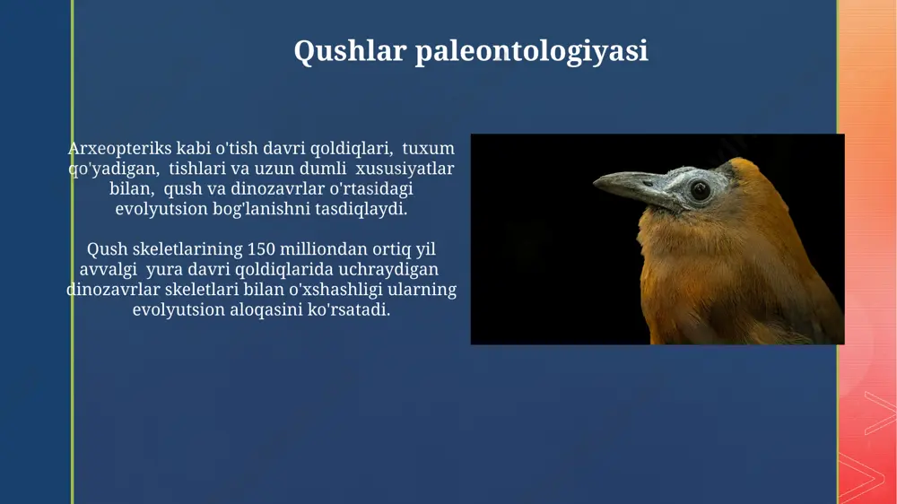 qushlarning biologiyasi, kelib chiqishi va evolyutsiyasi - Page 5
