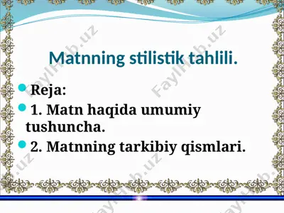 tilshunoslik asoslari — PPTX