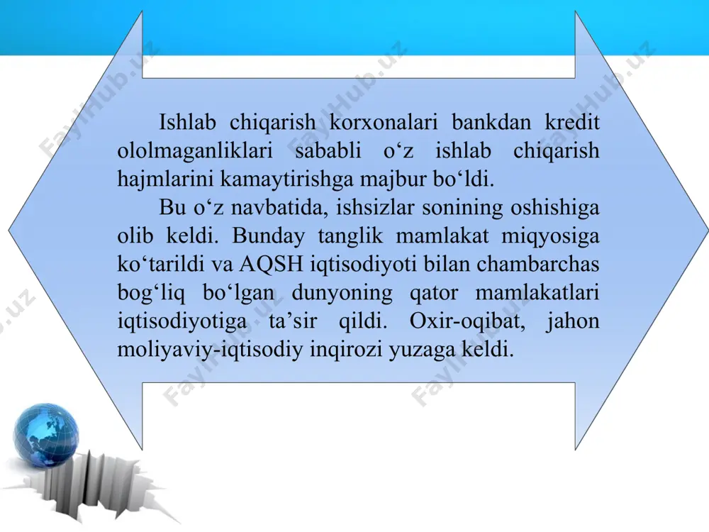 ar amalga oshirilmoqda: – pul muomalasi va valuta munosabatlarini isloh qilish; – soliq islohotlari; – bank islohotlari; – tashqi savdoni isloh qilish; – ma’muriy islohotlar. *