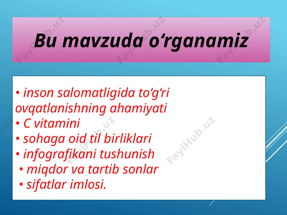 c vitamini. infografika. son soʻz turkumi - Page 5