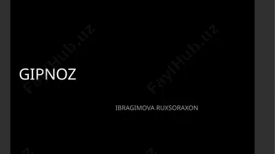 gipnoz — PPTX