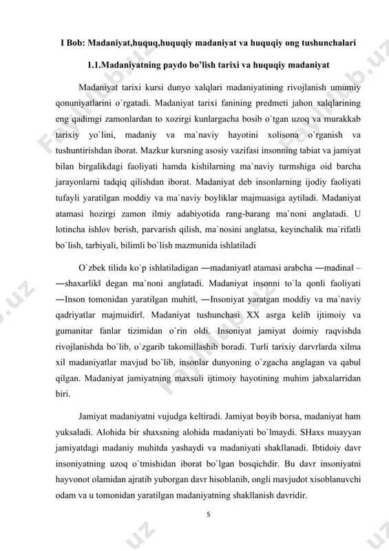 r xisoblanuvchi oilaviy munosabatlarda, til taraqqiyoti va boshqalarda, ibtidoiy davrda yashagai ajdodlarimnzning ruhi sezilib turadi. shu boisdan hozirgi moddiy va ma`naviy madaniyatimizning vujudga kelishi hamda mohiyati to`g‘risida muayyan tasavvur xosil qilish uchun ibtidoiy davr madaniyati, uning rivojlanish bosqichlari masalasiga tuxtalib o`tish o`ta muhimdir. ibtidony odamlar er yuzida yo`q bo`lib ketganlar. biroq erning yuqori qatlamlarida qadim ajdodlarimiz faoliyatining moddiy qoldiqlari. uning ish qurollari, yaroqaslahalari, uylari, jixozlari, kiyimlari, tasviriy san`at asarlarn, topinish buyumlari va nihoyat yovvoyi hamda uy hayvonlarining suyaklari birin-ketin, qavatmaqavat bo`lib ko`milib saqlanib qolgan. shu bilan birga qadim ajdodlarimiz to`g‘risida muayyan fikr yuritish uchun ulardan bizga meros bo`lib kelgan, u yoki bu darajada saqlanib qolgan xalq og‘zaki ijodining namunalari manba vazifasini o`taydi. ibtidoiy jamiyatning rivojlanish tarixi bir qancha, bosqichlar yoki davrlarni bosib utgan. fanda asosan mehnat qurollari qanday materialdan yasalganligiga qarab,ibtidoiy davrni tosh, bronza va temir asrlariga bo`lish odatga aylanib qolgan. masalan, kopengagen (daniya) asori-atiqalar muzeyi xodimi kristian tomsen birinchi …