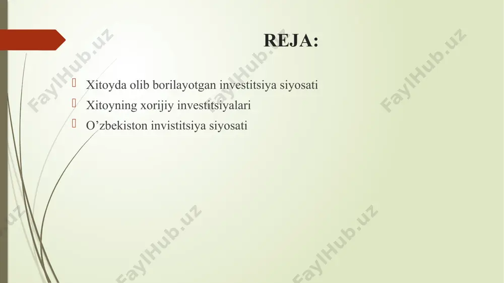 hun zamonaviy siyosiy asosning kelib chiqishini 1979 yil iyul oyida qabul qilingan birinchi qo'shma korxona to'g'risidagi qonun loyihasida yoki sinfiy ziddiyatni rad etish va iqtisodiy qayta qurishni kommunistik partiyaning asosiy vazifasi sifatida belgilash to'g'risidagi undan oldingi mafkuraviy qarorda topish mumkin. 1978 yil dekabr. d) 1979 yilgi qonun loyihasidan keyin investitsiyalar asta-sekin o'sib borayotgan bo'lsa-da, investitsion o'sish sur'ati juda sekin bo'lib qoldi va investitsion faoliyat to'rtta maxsus iqtisodiy zonada, keyinroq esa o'n to'rtta qirg'oq shaharlari bilan cheklandi. xitoyning ko'p qismlarini ham geografik, ham sanoat jihatdan xorijiy investitsiyalar uchun ochgan va chet elliklarga sarmoya kiritishni osonlashtirgan keyingi islohotlardan farqli o'laroq, kapital oqimi hali ham nisbatan kichik edi. davom etilayotgan islohotlardan cheklangan chekinish va tyananmen maydonidagi namoyishlarning bostirilishi ham 1989 yilda xitoydan kapitalning qisman qochib ketishiga olib keldi. xitoyning jstga kirishi 1995 yildan boshlab xorijiy investitsiyalarga nisbatan bunday yondashuv investitsiyalar taqiqlangan, cheklangan, rag‘batlantirilgan yoki ruxsat etilgan joylarni belgilaydigan “sanoat investitsiyalarini nazorat qilish katalogi”ga …