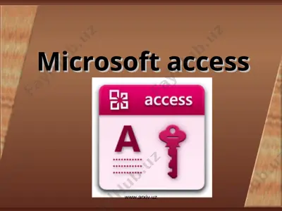 microsoft access dasturi — PPT