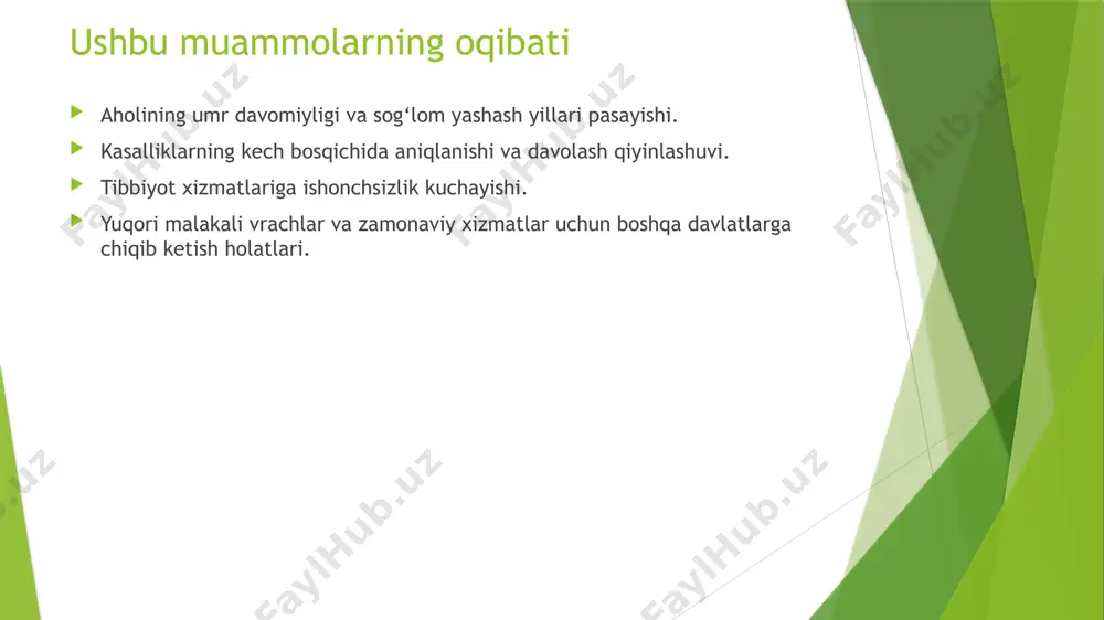 sog'lik xizmatlarining sifati va qulayligi - Page 3