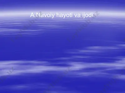 a. navoiy hayoti va ijodi 2 — PPTX